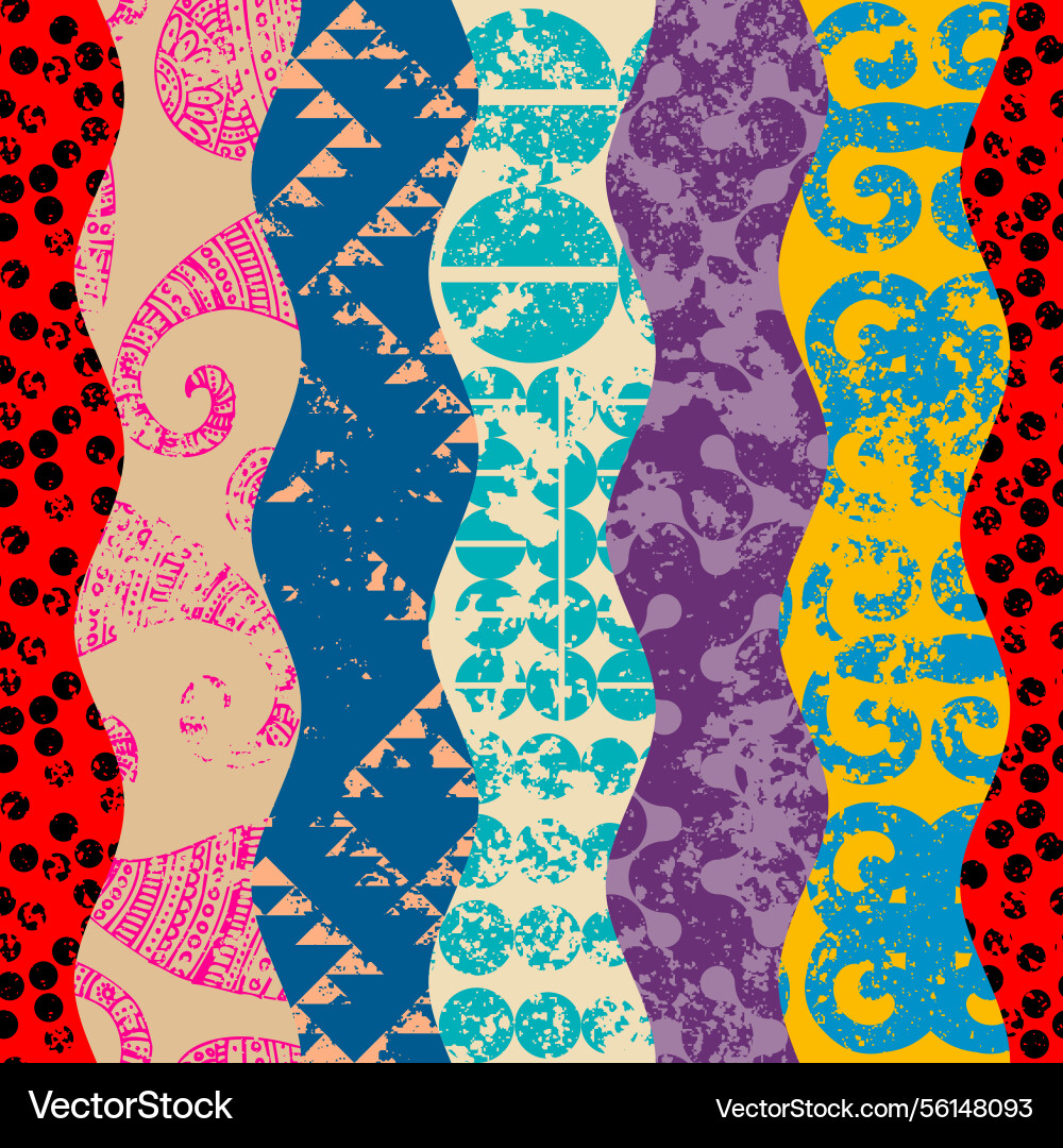 Textille patchwork pattern seamless image Textille patchwork pattern seamless image vector image