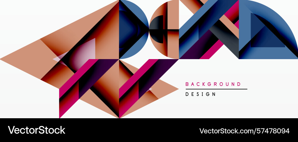 Abstract geometric composition overlapping shapes Abstract geometric composition overlapping shapes vector image