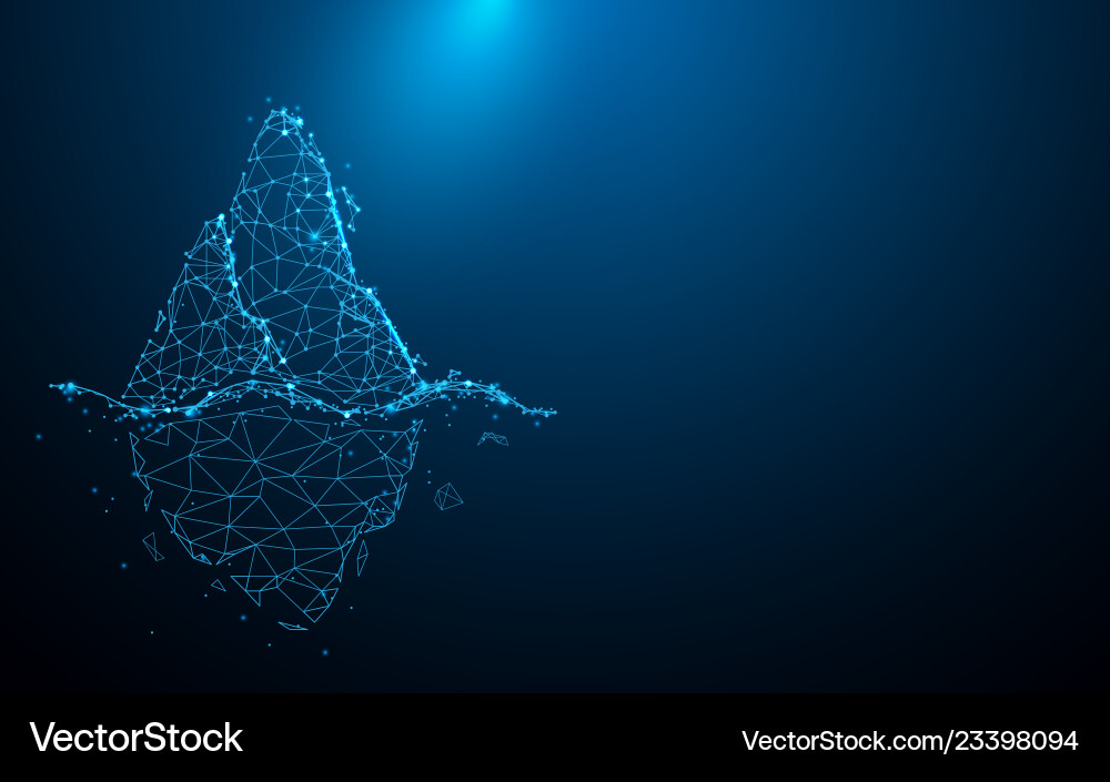 Abstract Iceberg Particle Form vector image