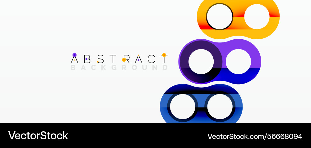 Bright circles overlap creating modern abstract Bright circles overlap creating modern abstract vector image