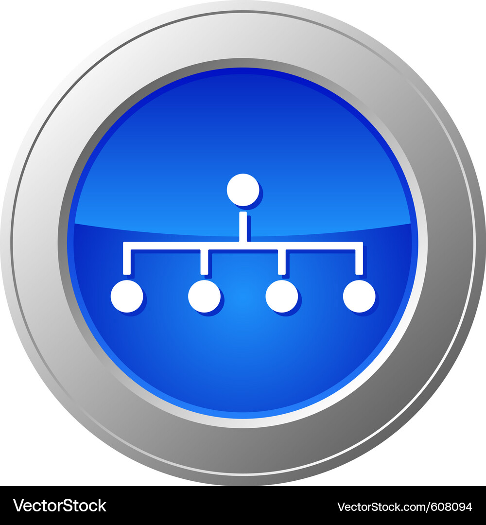Network button Vector Image