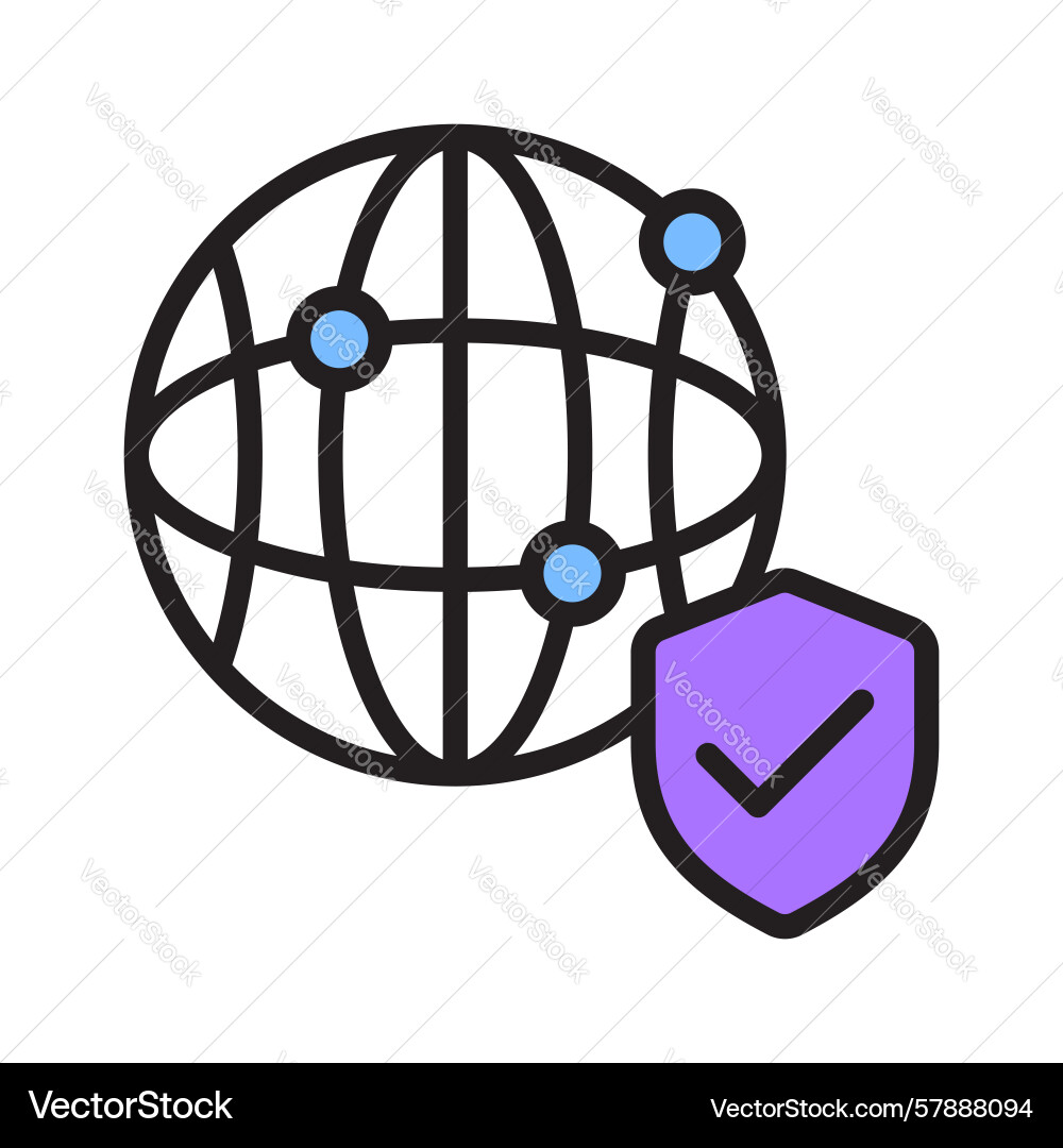 Secure network Vector Image