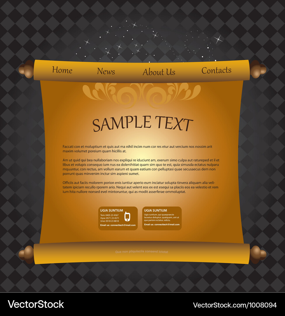 Website template Vector Image