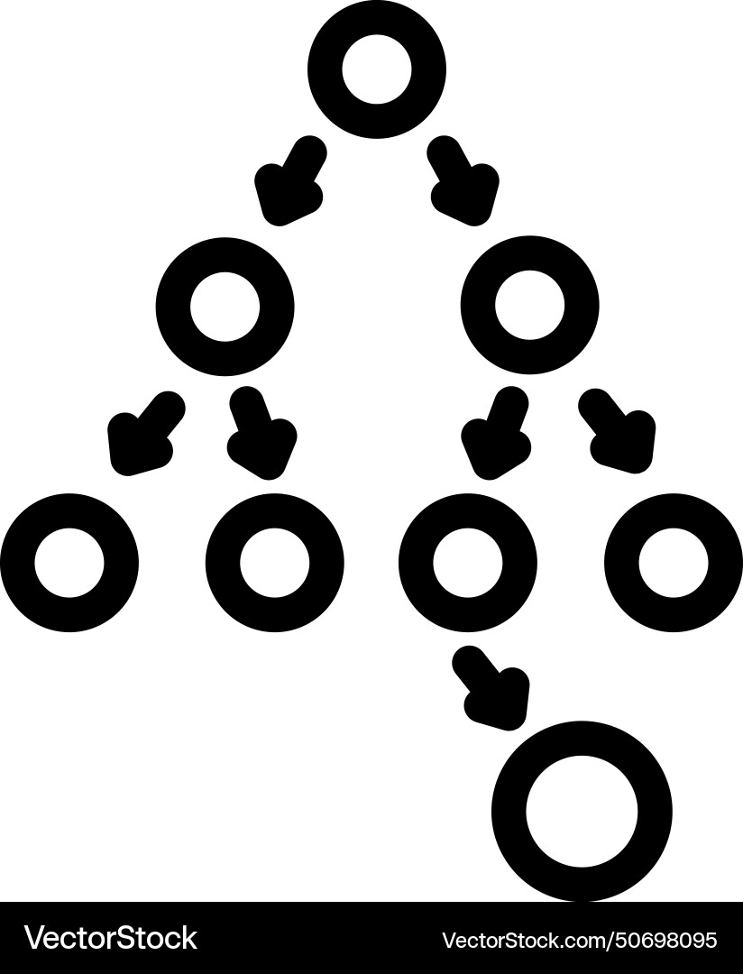 Breadth first search bfs line icon Breadth first search bfs line icon Vector Image