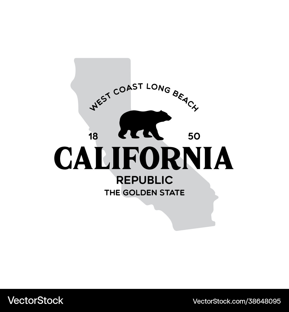 California stylish graphic t-shirt design California stylish graphic t-shirt design vector image