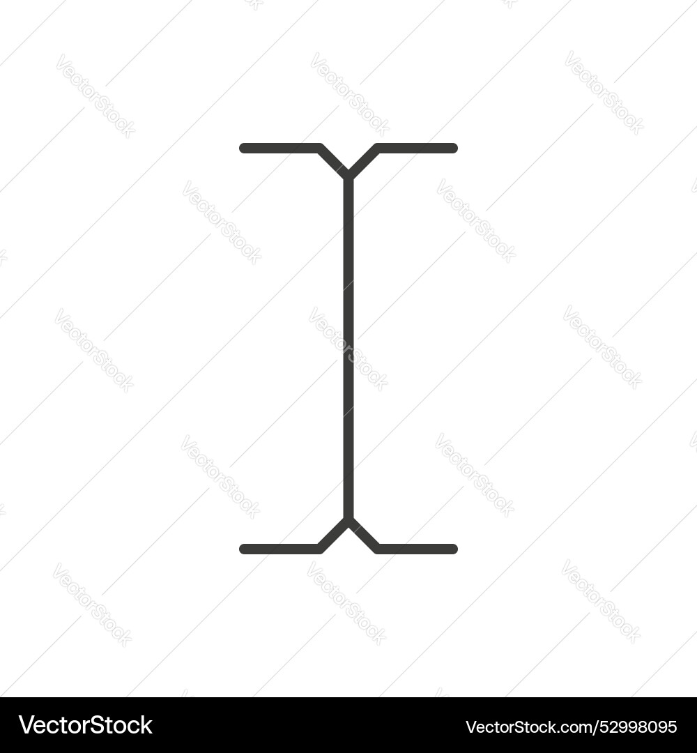 Cursor text icon set mouse type symbol Cursor text icon set mouse type symbol vector image