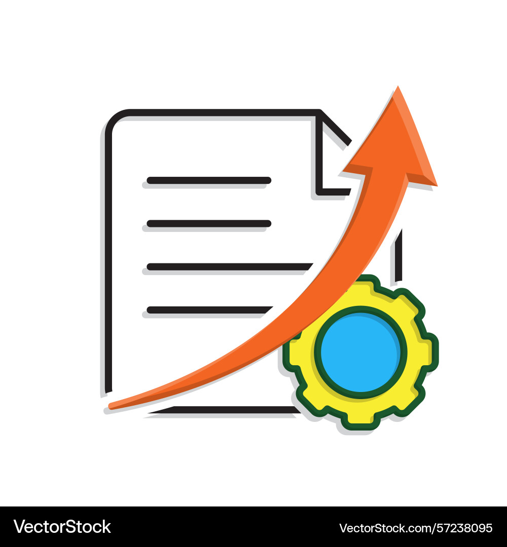 Optimization icon content document Optimization icon content document vector image