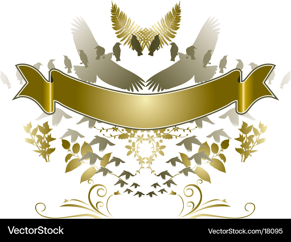 Vogelbanner Vektorbild