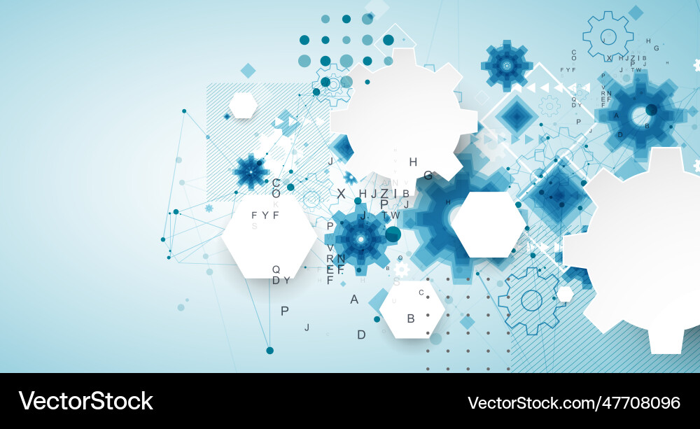 Abstract technological background with cogwheels Abstract technological background with cogwheels vector image