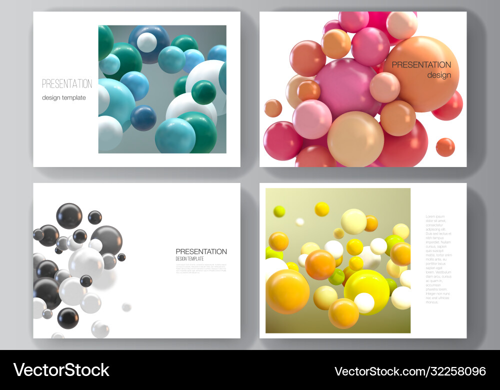 Layout presentation slides design Layout presentation slides design vector image