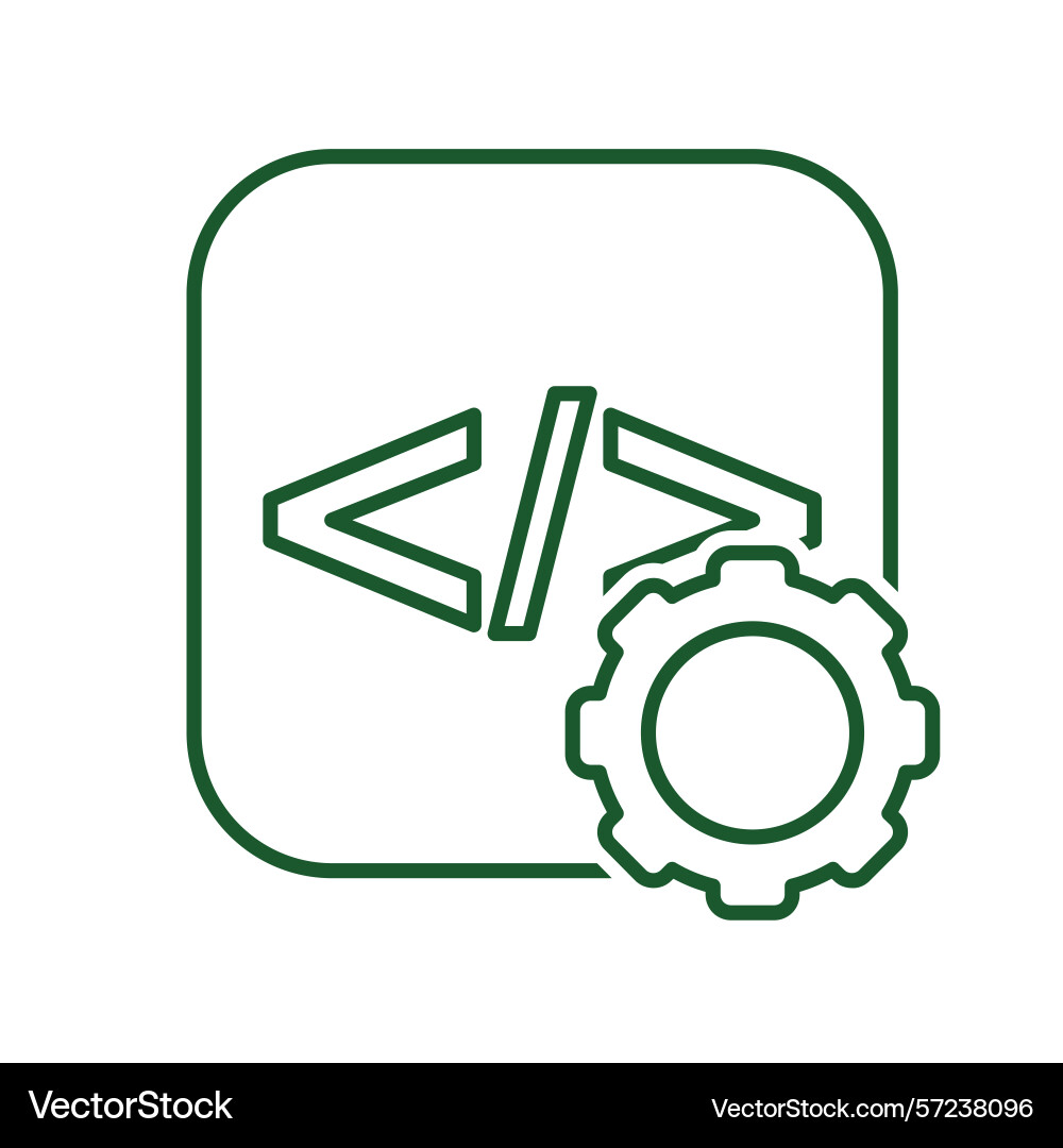 Optimization icon it infrastructure vector image