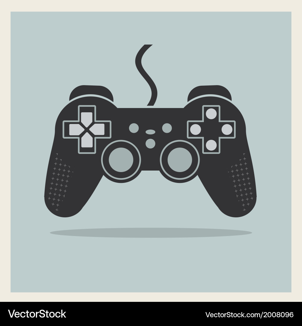 Retro Joystick Controller Icon vector image