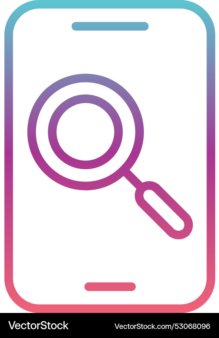 Searching line gradient design Vector Image