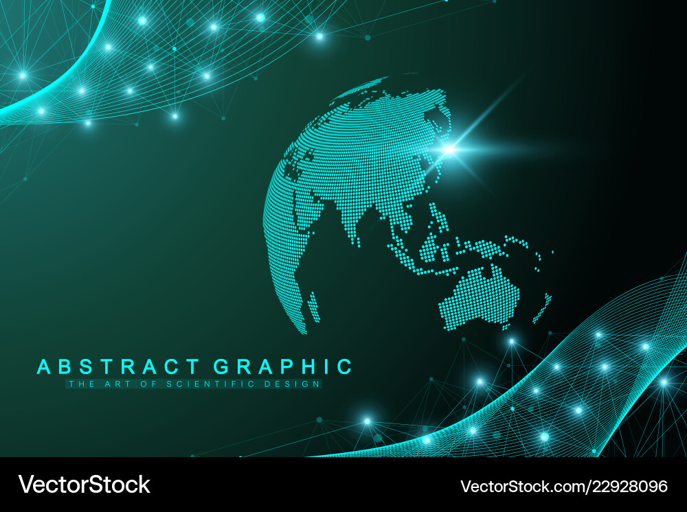 Technology abstract background with connected line Technology abstract background with connected line vector image