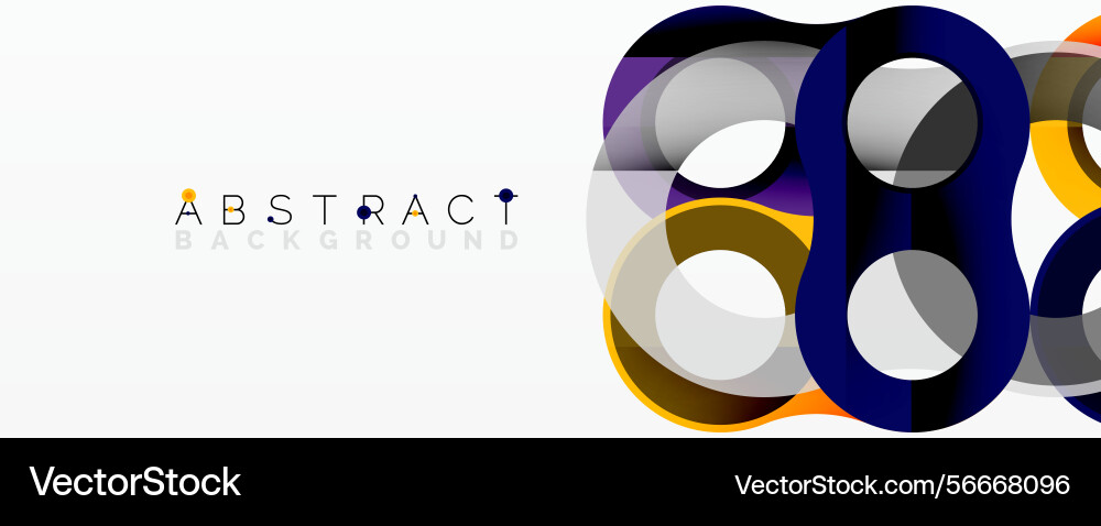 Vibrant overlapping circles create modern Vibrant overlapping circles create modern vector image