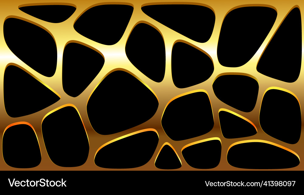 Abstract voronoi blocks cell pattern 3d geometric vector image