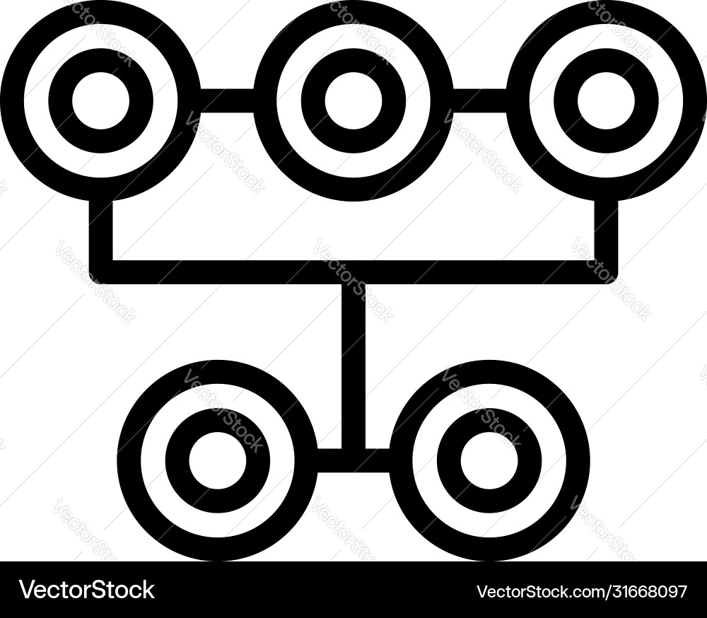 Auto Reifen Beschlag Ikone Umriss Stil Auto Reifen Beschlag Ikone Umriss Stil vektorbild