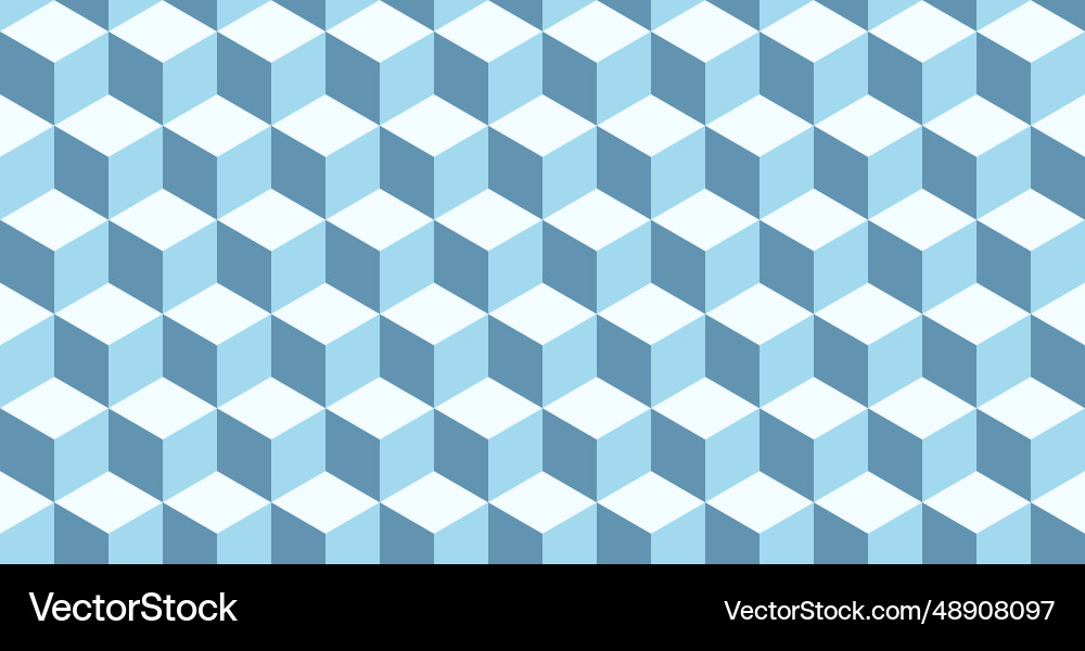 Isometric cube grid seamless pattern cubic Isometric cube grid seamless pattern cubic vector image
