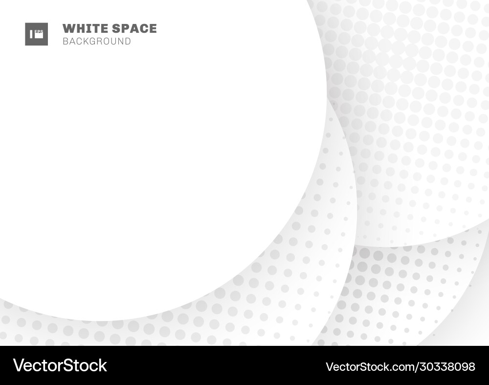 Abstract White Circle Pattern vector image