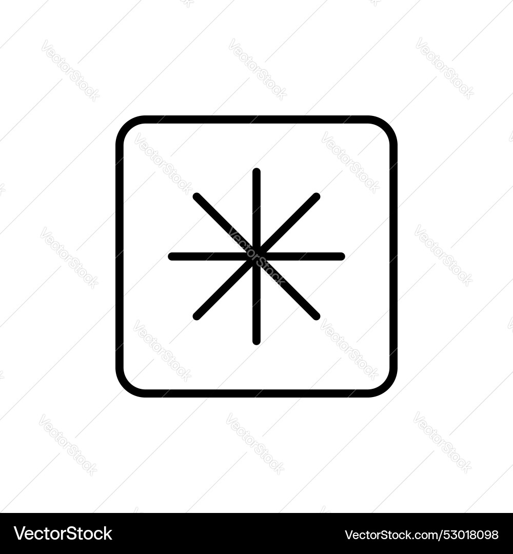 Asterisk icon set password or passcode Asterisk icon set password or passcode vector image
