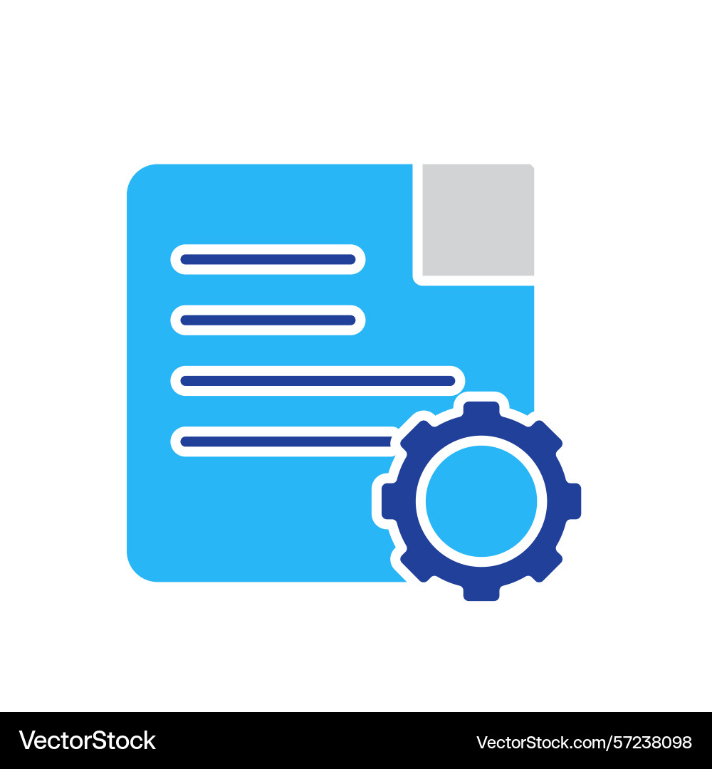 Optimization icon content document vector image