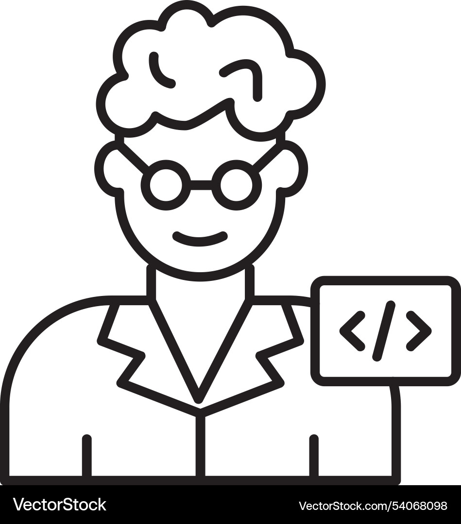 Programmer vector image