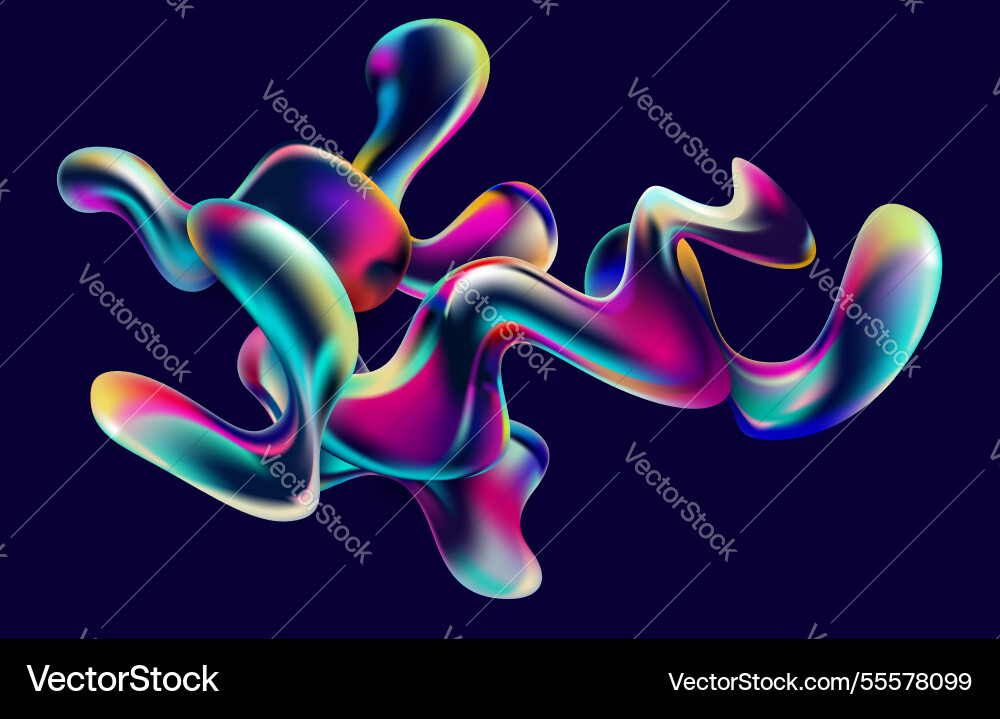 Abstract background of fluid iridescent shape Abstract background of fluid iridescent shape vector image