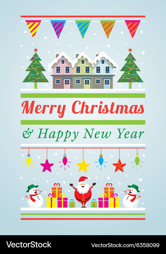 Christmas Winter Scene vector image
