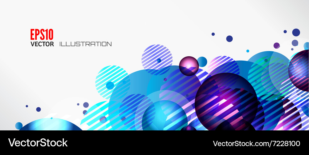 Abstract background with round elements vector image
