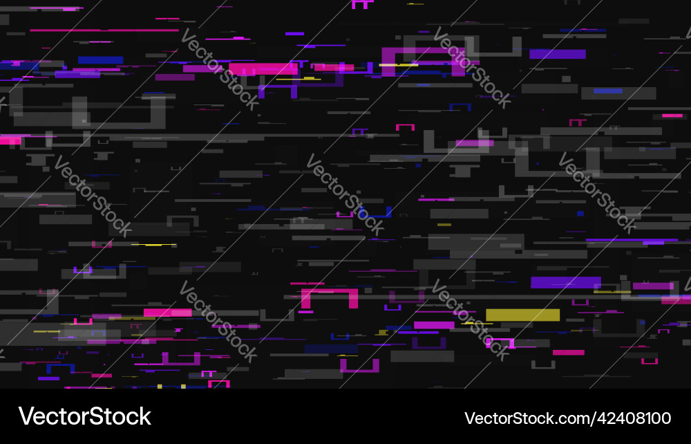 Glitch error effect digital background Glitch error effect digital background vector image