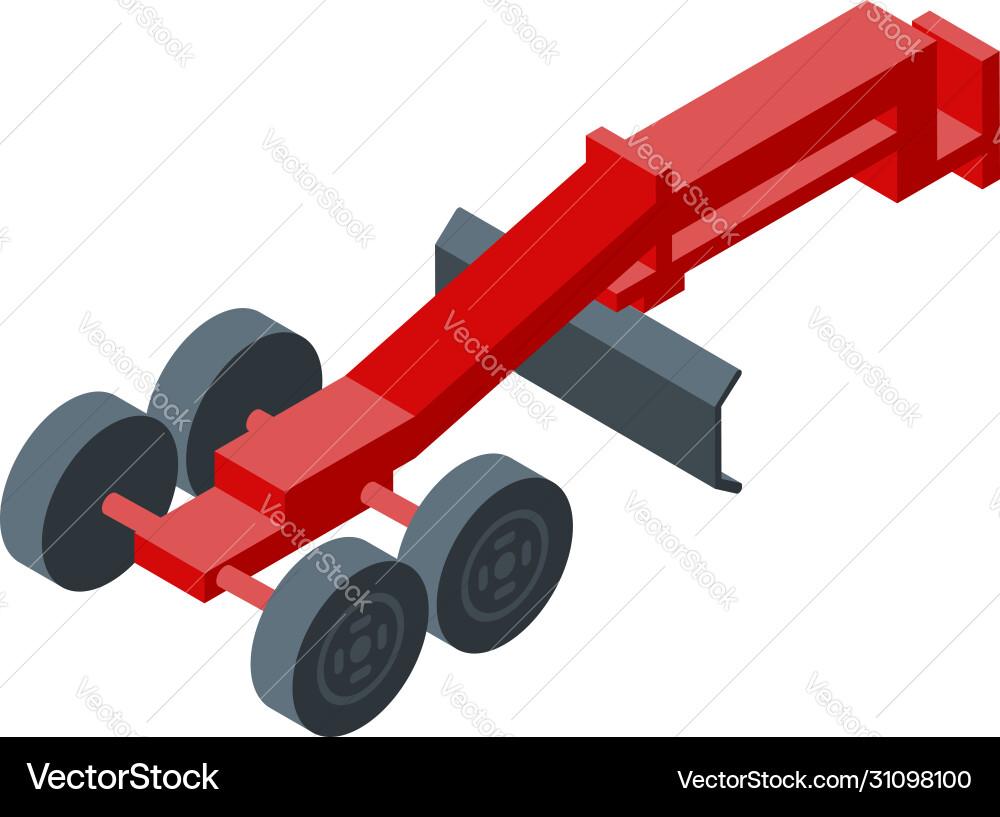 Grader machine utility icon isometric style Grader machine utility icon isometric style vector image