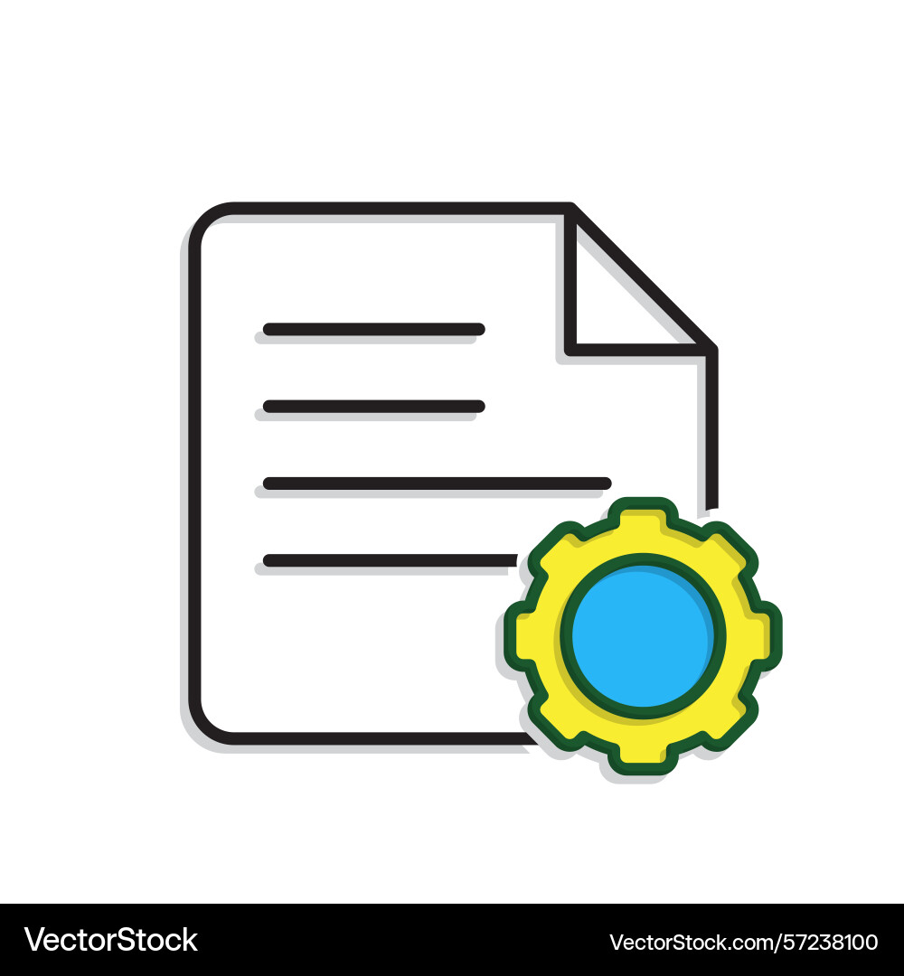 Optimization icon content document Optimization icon content document vector image