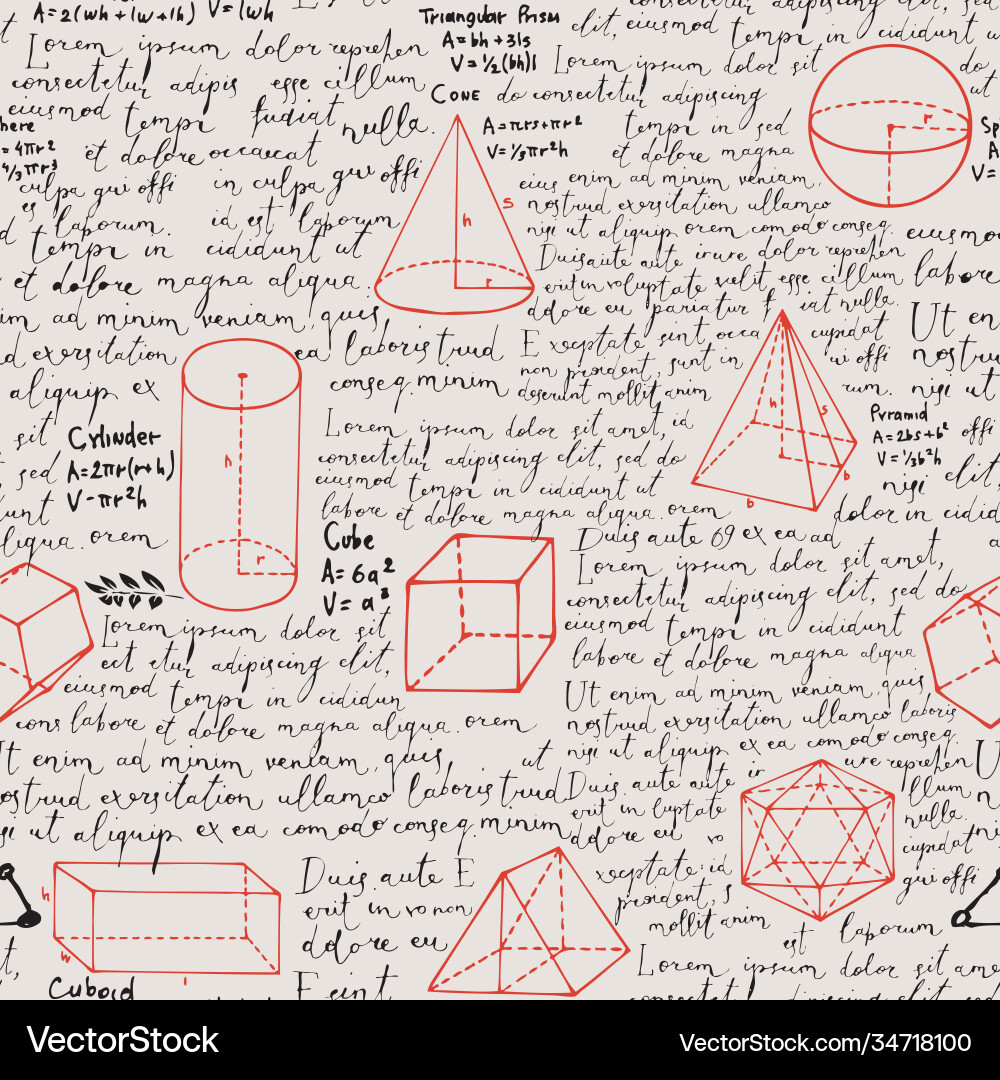 Seamless pattern with handwritten text lorem ipsum Seamless pattern with handwritten text lorem ipsum vector image