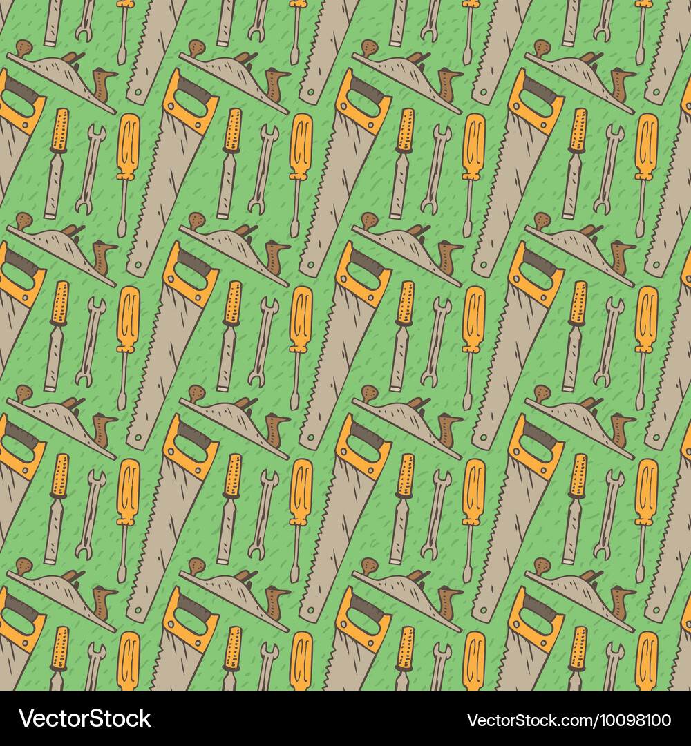 Seamless pattern with tools Vector Image