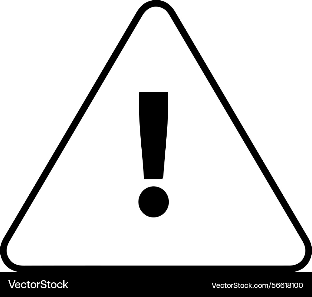Warning icon symbol image Warning icon symbol image Vector Image