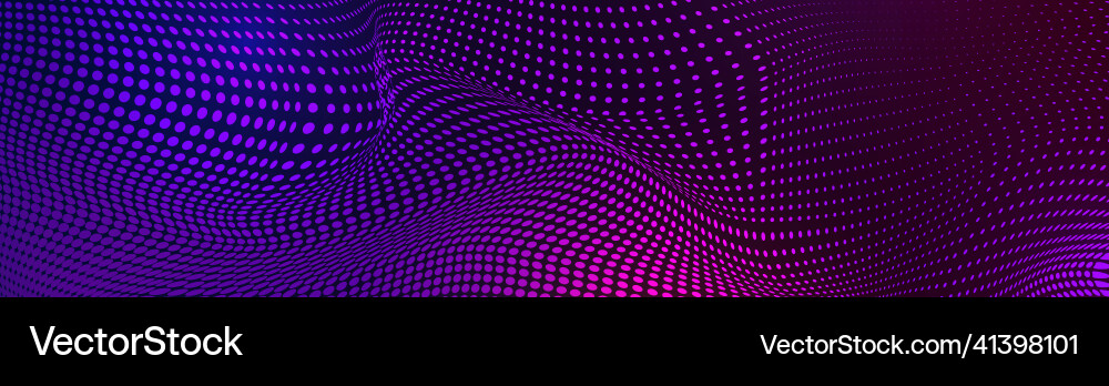 Abstract Halftone Wave Background vector image