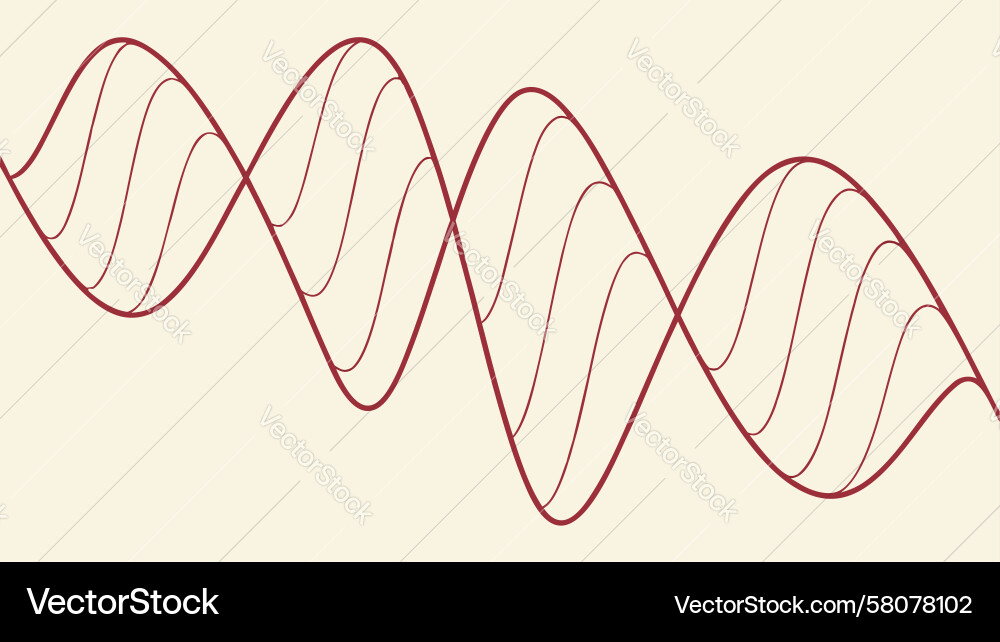 Abstract Wavy Lines Pattern Vector Image