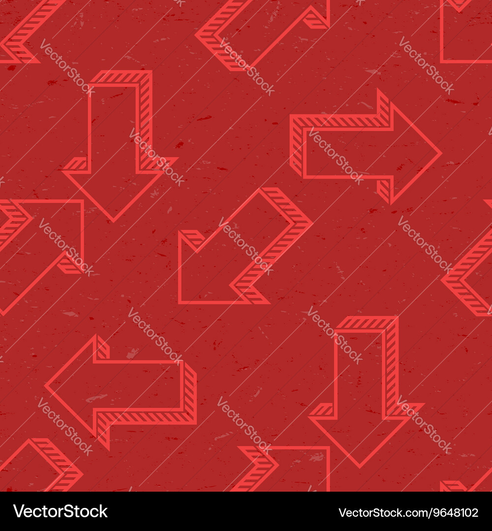 Seamless pattern with grungy arrows Vector Image