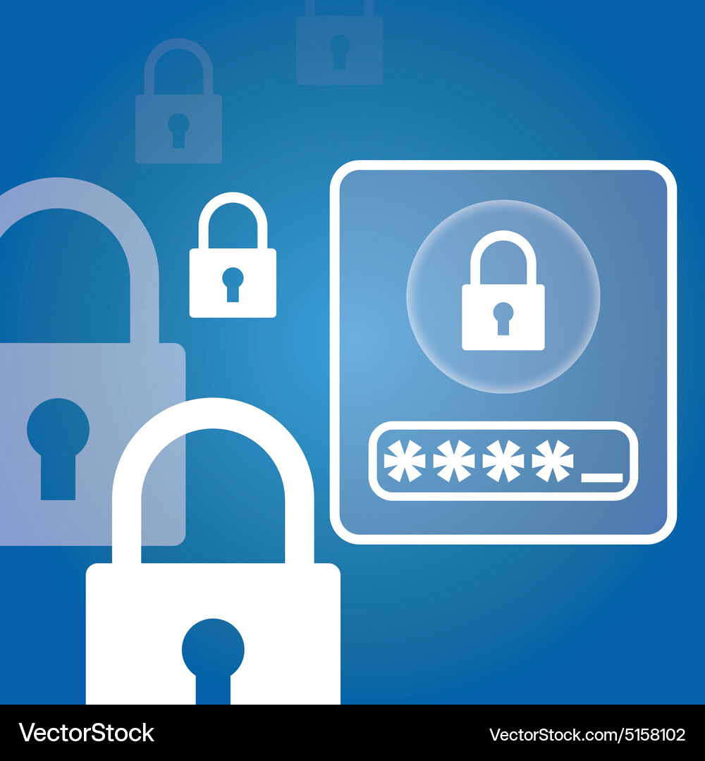 Security system design Vector Image