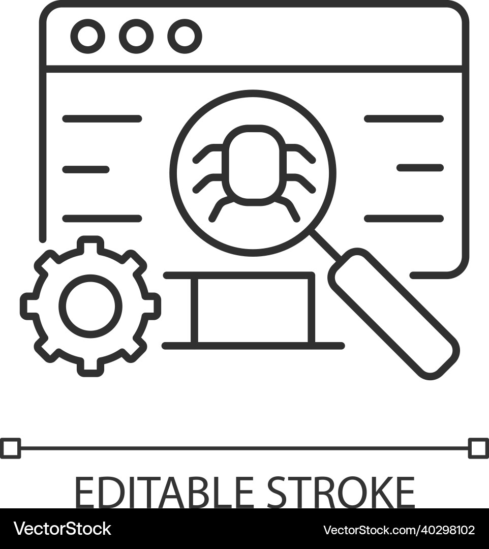 Software Testing Icon vector image