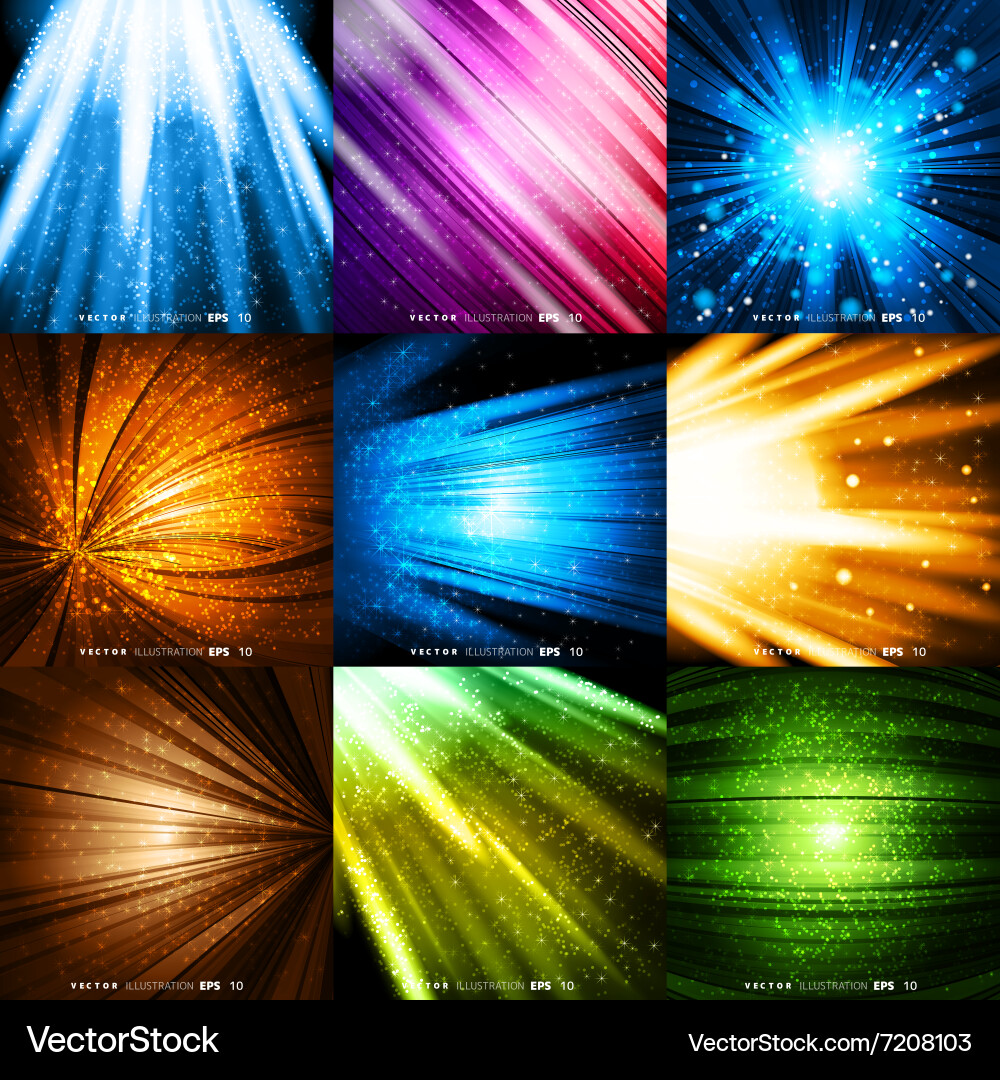 Abstract colored background with waves and lines vector image