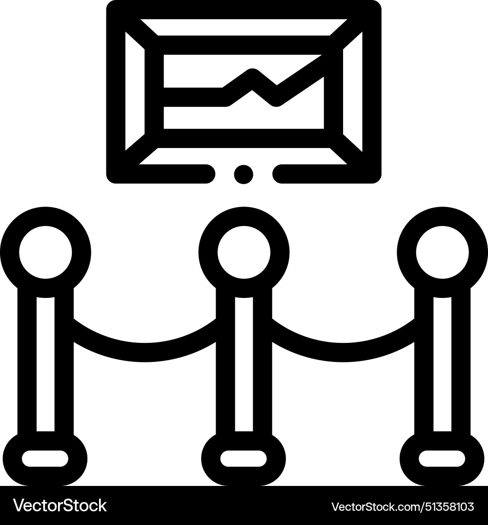 Art and design icon thin linear style Art and design icon thin linear style vector image