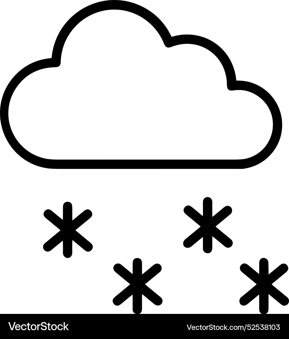 Cloud storage icon symbol image of the hosting Vector Image