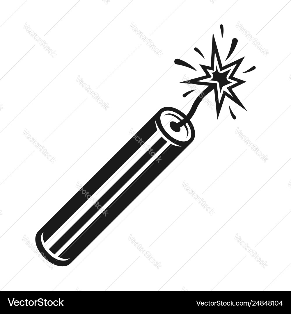 Dynamite Stick - Explosive Object vector image