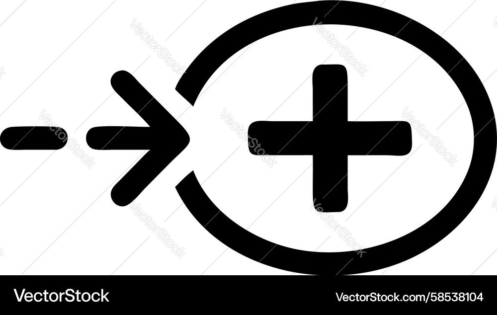 Right Add Button Icon Vector Image
