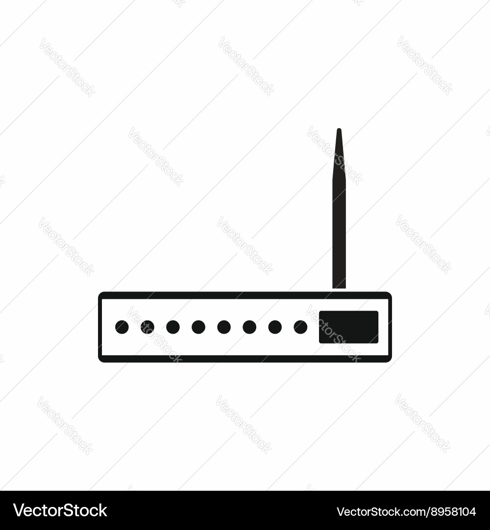 Router icon in simple style Vector Image