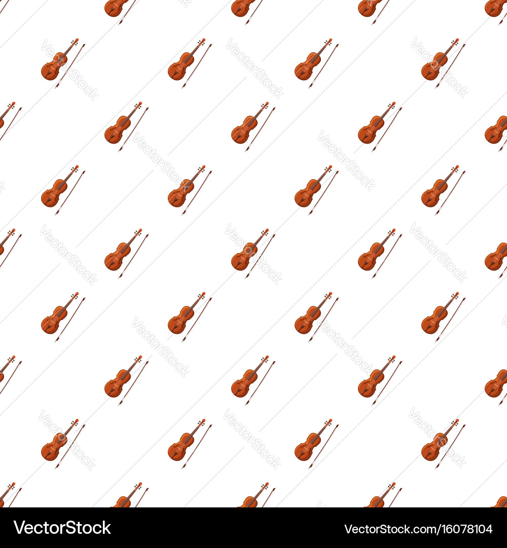 Violin with fiddlestick pattern Vector Image