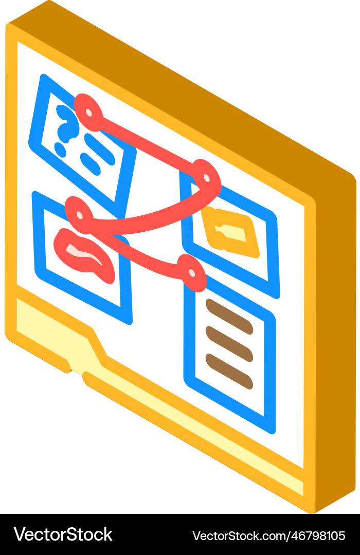 Criminal investigation isometric icon Criminal investigation isometric icon vector image