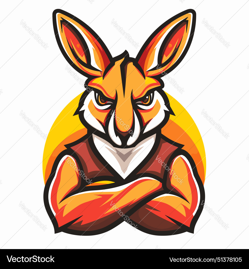 Esport logo kangaroo mammal icon sticker logotype Esport logo kangaroo mammal icon sticker logotype vektorbild