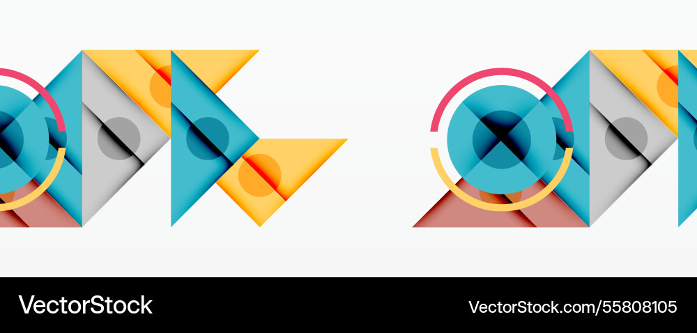 Geometric abstract design with layered triangles Geometric abstract design with layered triangles vector image
